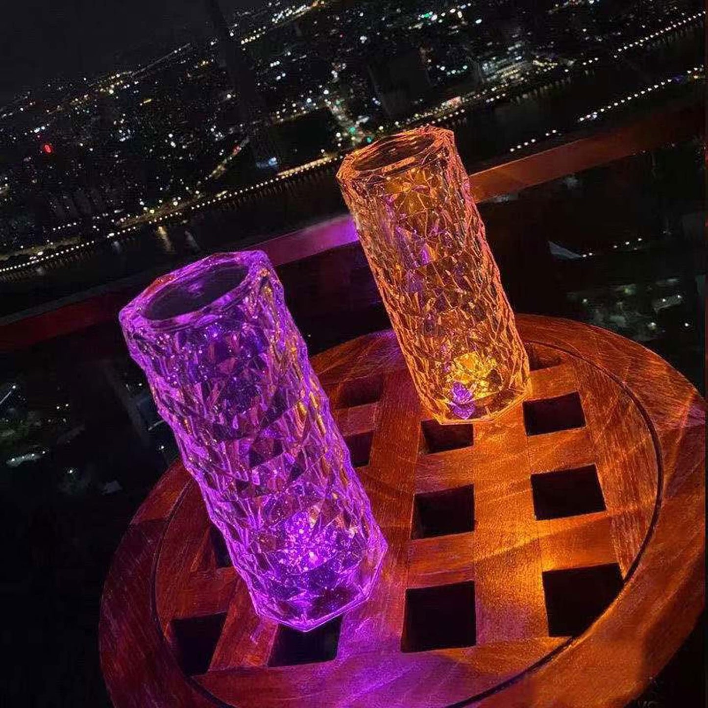 Crystal Table Night RGB Light Lamp