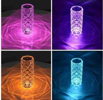 Crystal Table Night RGB Light Lamp