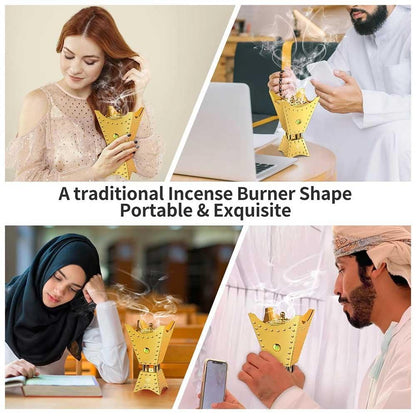 Bakhoor Arabic Electric Incense Oud Burner with Full Quran Muslim Speaker – SQ-668