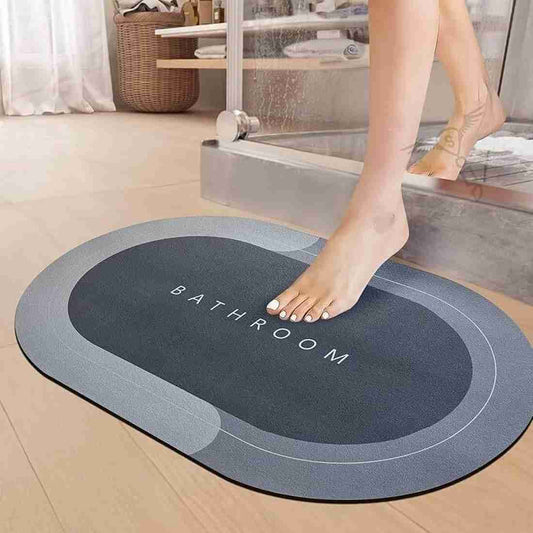 Super Absorbent Non Slip Bath Mat Quick Drying Rug