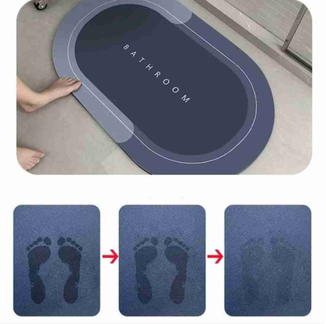 Super Absorbent Non Slip Bath Mat Quick Drying Rug