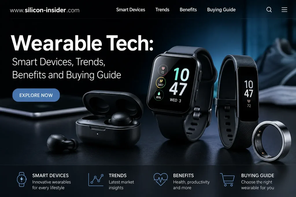 www silicon-insider .com Wearable Tech Smart Devices, Trends, Benefits and Buying Guide